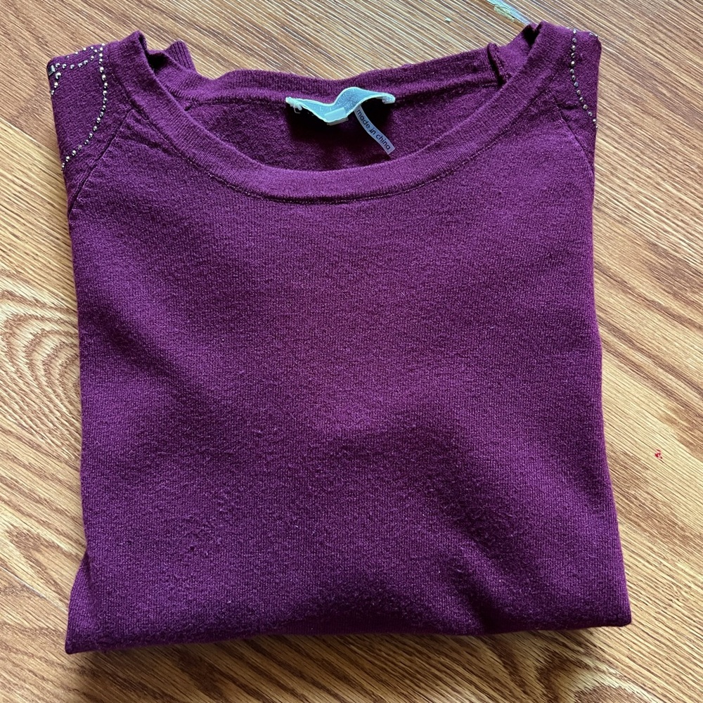 Dark burgundy women’s sweater